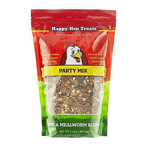 Happy Hen Treats Happy Hen Party Mix Oat & Mealworm Blend, 2 Lbs