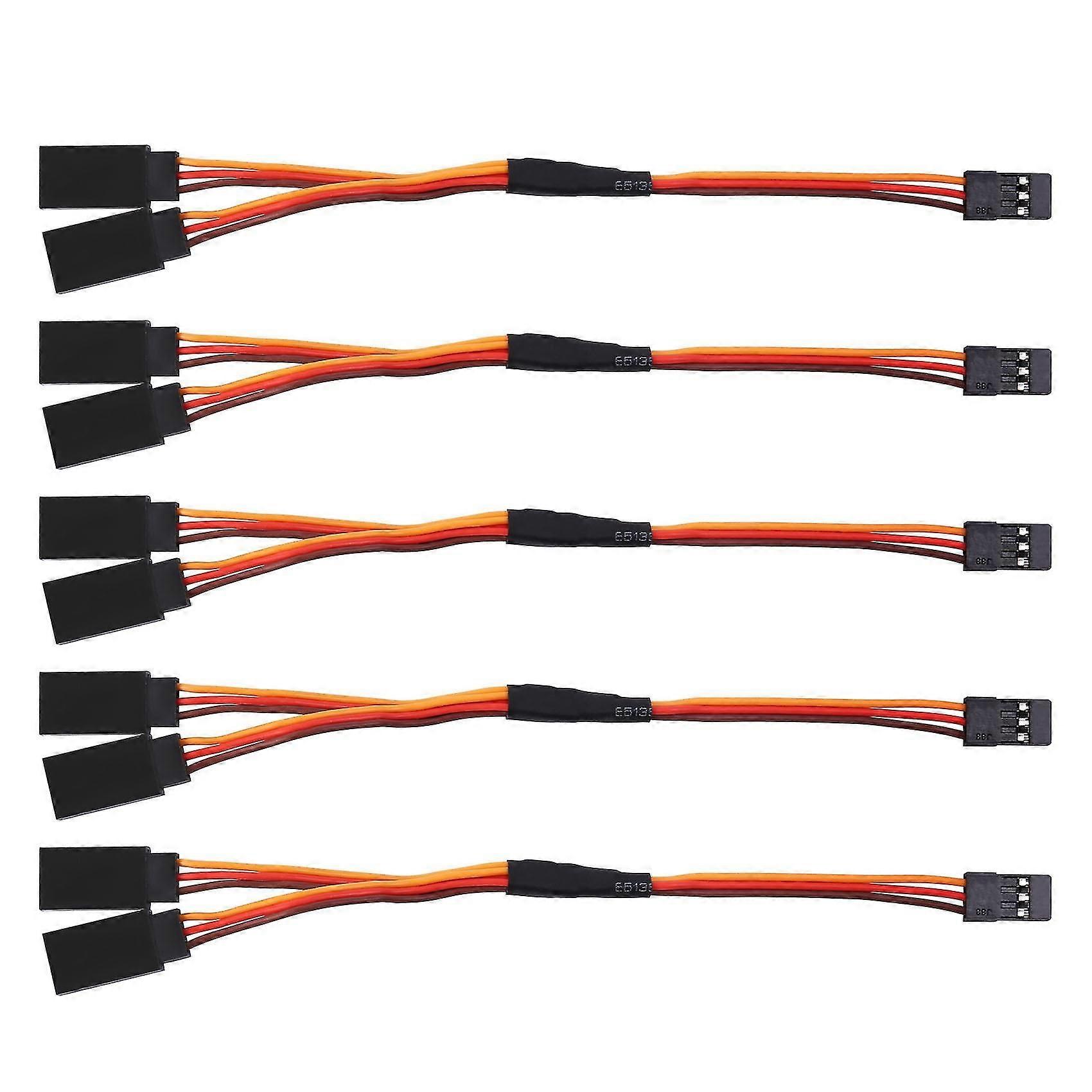 5Pcs 150mm Y Type Extended Extension Lead Wire Cable For Futaba Jr Y Harness Servo Lead Extension