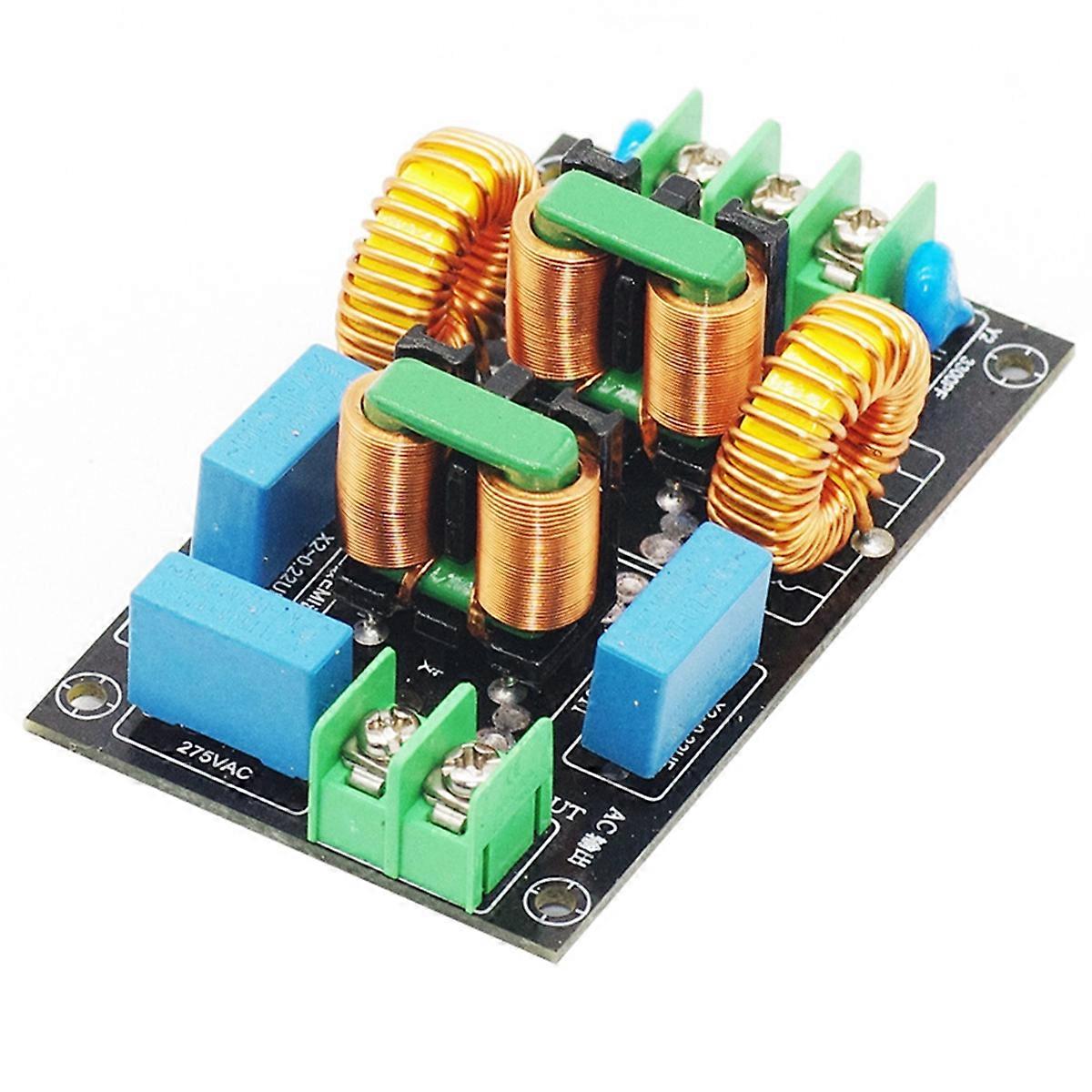 Netzfilter Platine Audioverstärker Netzteil Filter Gleichtakt Hochstrom Elektromagnetisches HiFi-Audio 10A