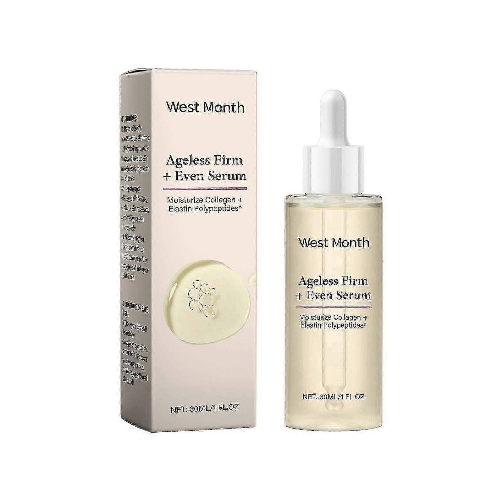 Ageless Firm and Even Serum,Powered by Moisturize Collagen and Elastin Polypeptides, Firming Skin and Even Tone, Anti-Aging
