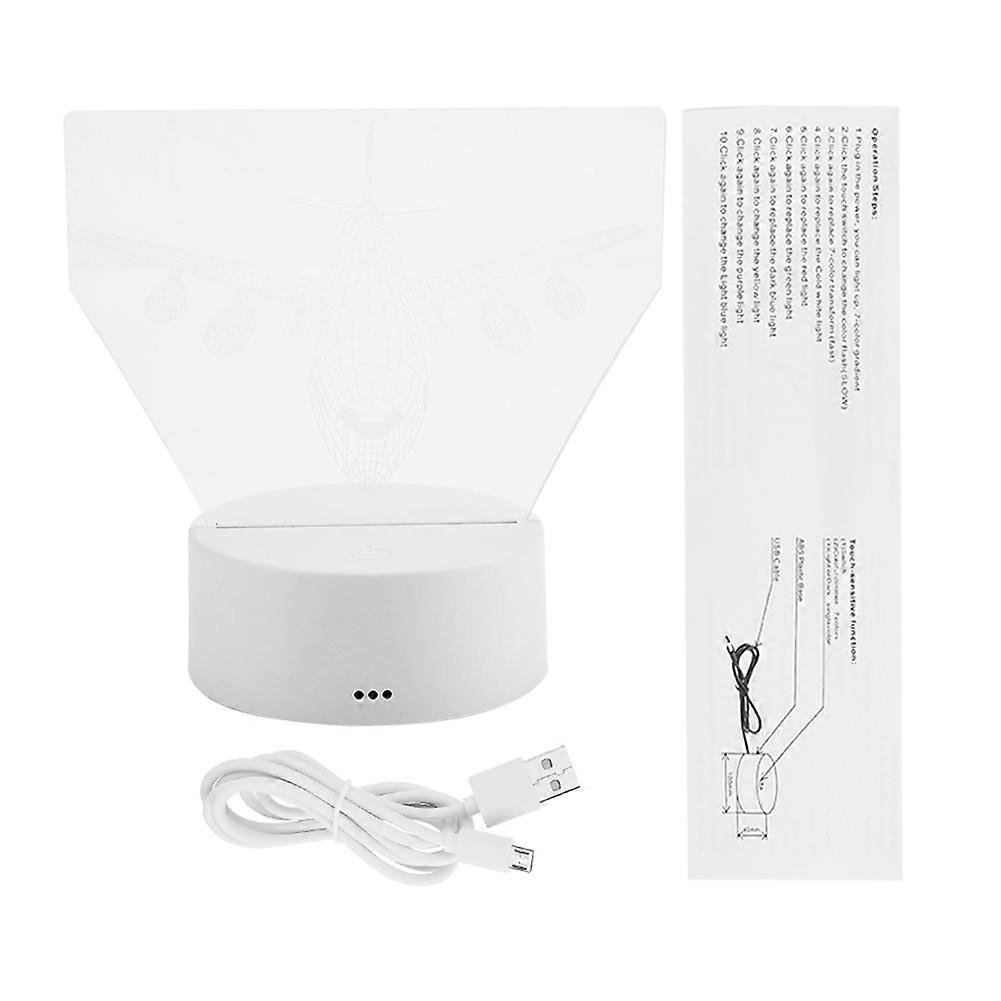A Different 3W 4.5V USB 3D Night Light, Touch - Controlled for Desk Use