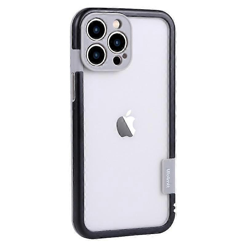compatible 14 Pro Max Case Dual Color Frame PC+TPU Clear Back Phone Cover