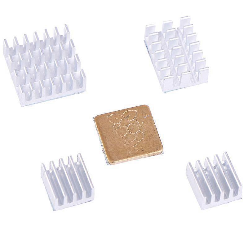 2025 5Pcs For Raspberry Pi 2/3/4 3B+ 4B Aluminum Heatsink Radiator Cooler Kit
