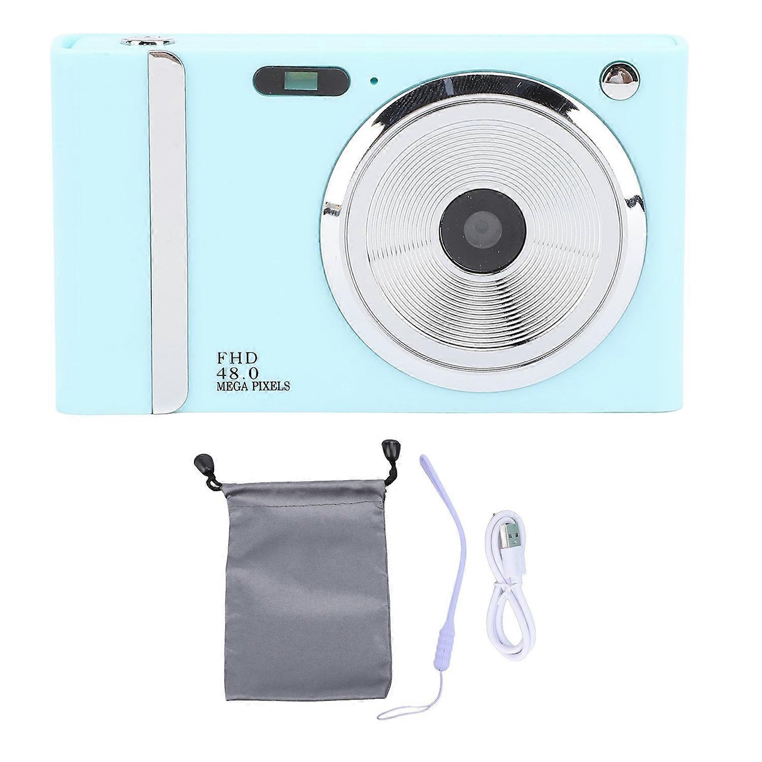 Pocket Digital Camera 48MP Photo 1080P FHD Video Recording Home Student Camera AF Auto Focus 16X Zoo