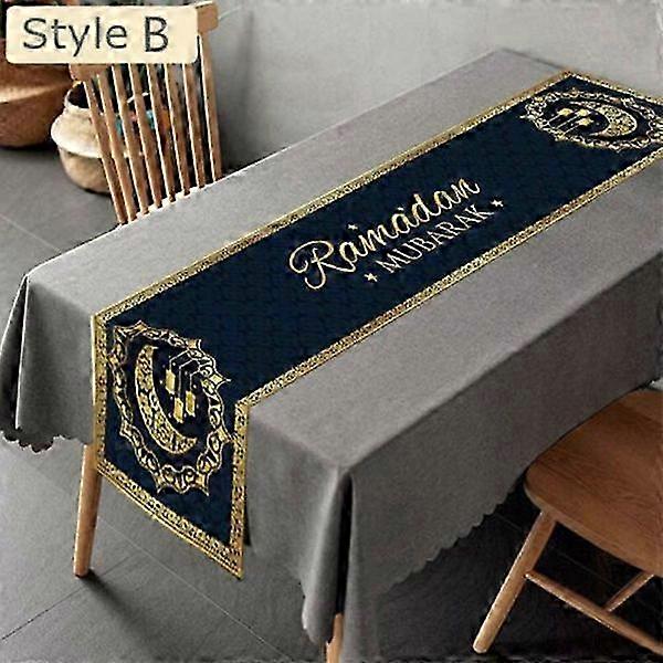 Eid mubarak table runner ramadan for party decor