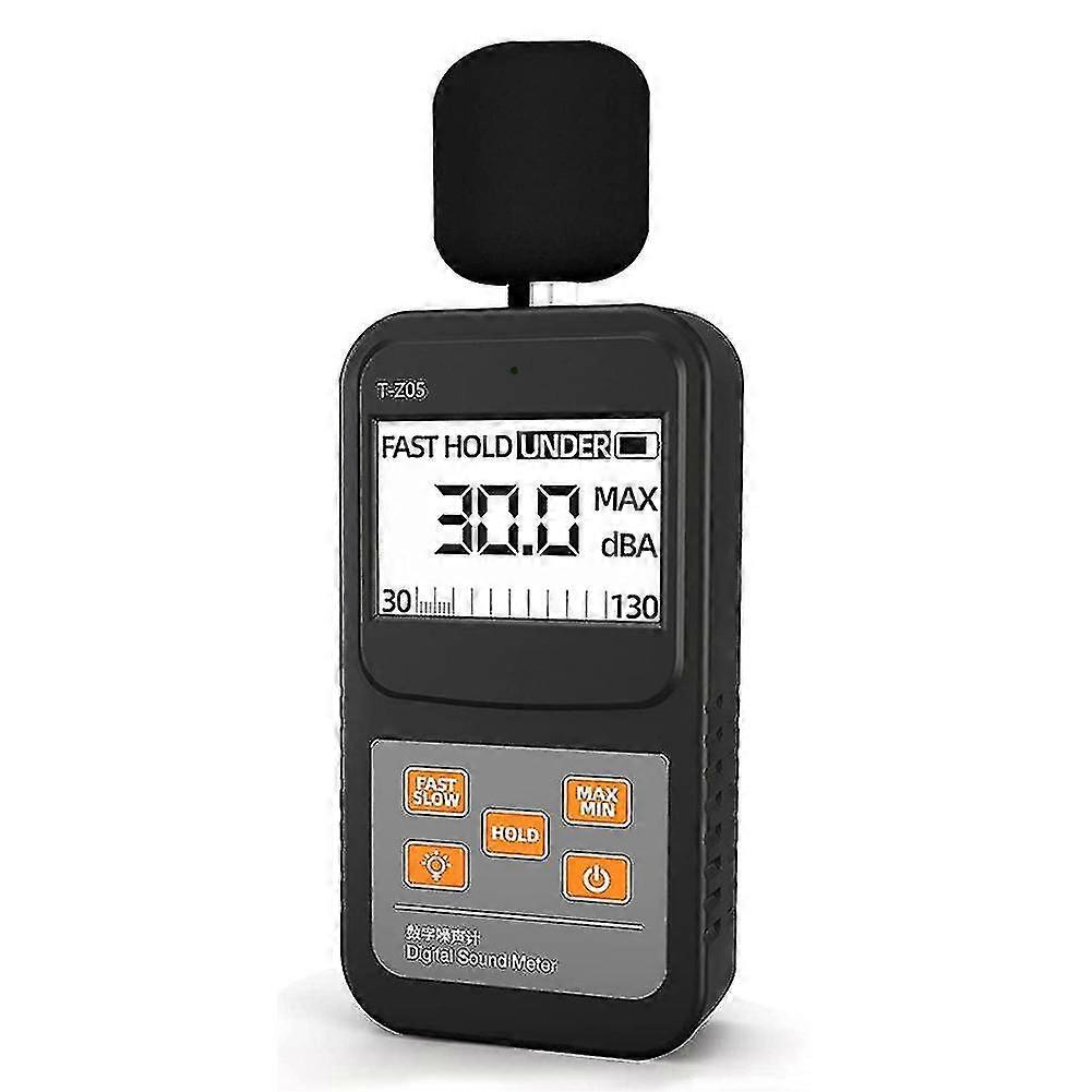 Digitaler Schallpegelmesser Handheld Spl Meter, 30-130db Audio Noise Measure, größere hintergrundbeleuchtete LCD-Displ