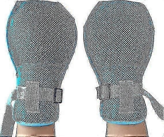 2-حزمة كبار السن قفازات تقييد اليد، آمنة تنفس الخرف قفازات مقاومة للخدش