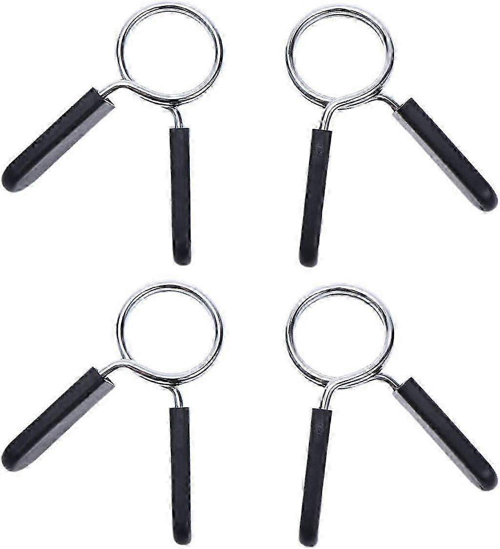 Spring Collars 4 X 25Mm / 28Mm Dumbbell Clamps - Spring Collar Clip For Bodybuilding Yoga