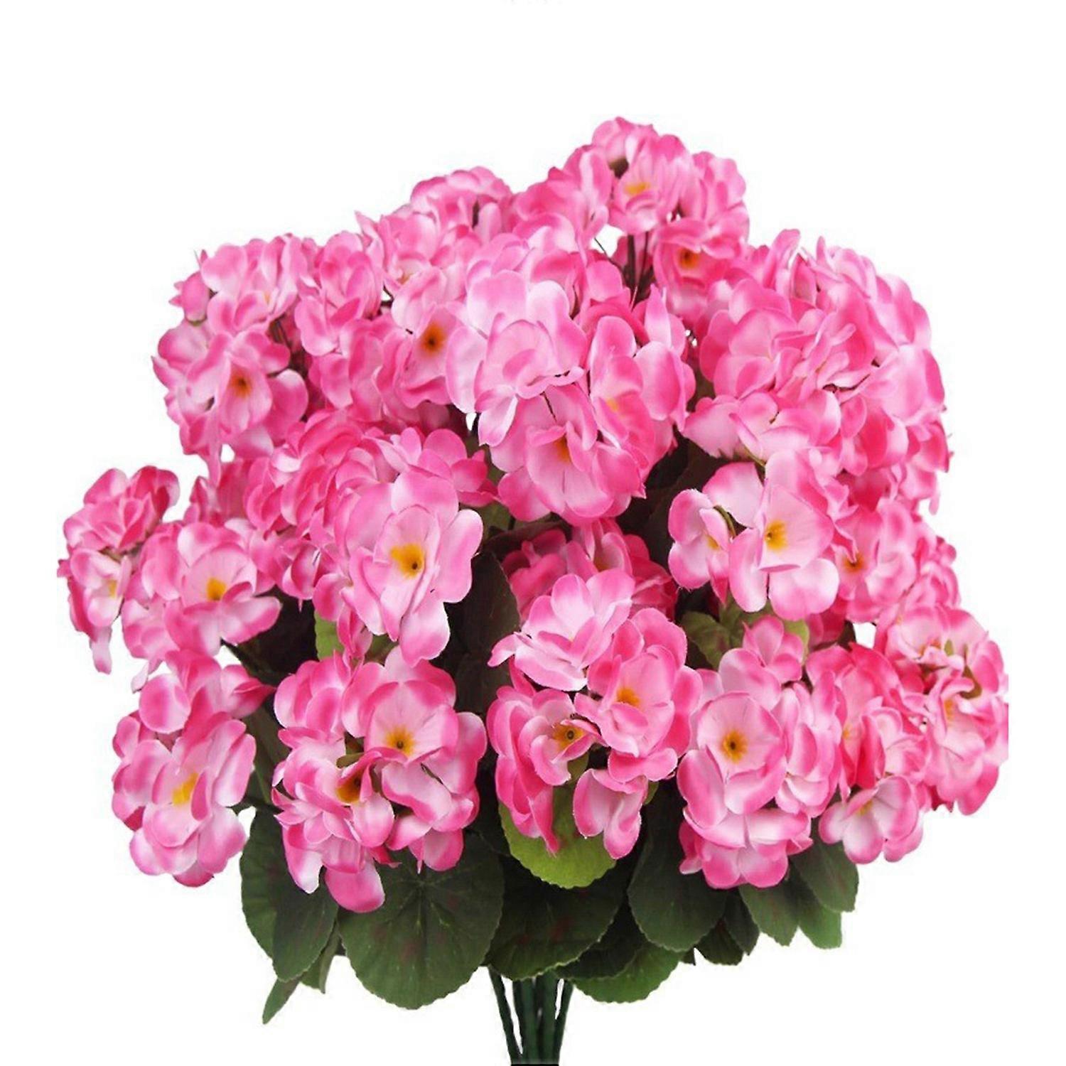 Artificial Begonias Bunch Reusable Wedding Party Decor Faux Flowers Fake Begonia Flowers for Home