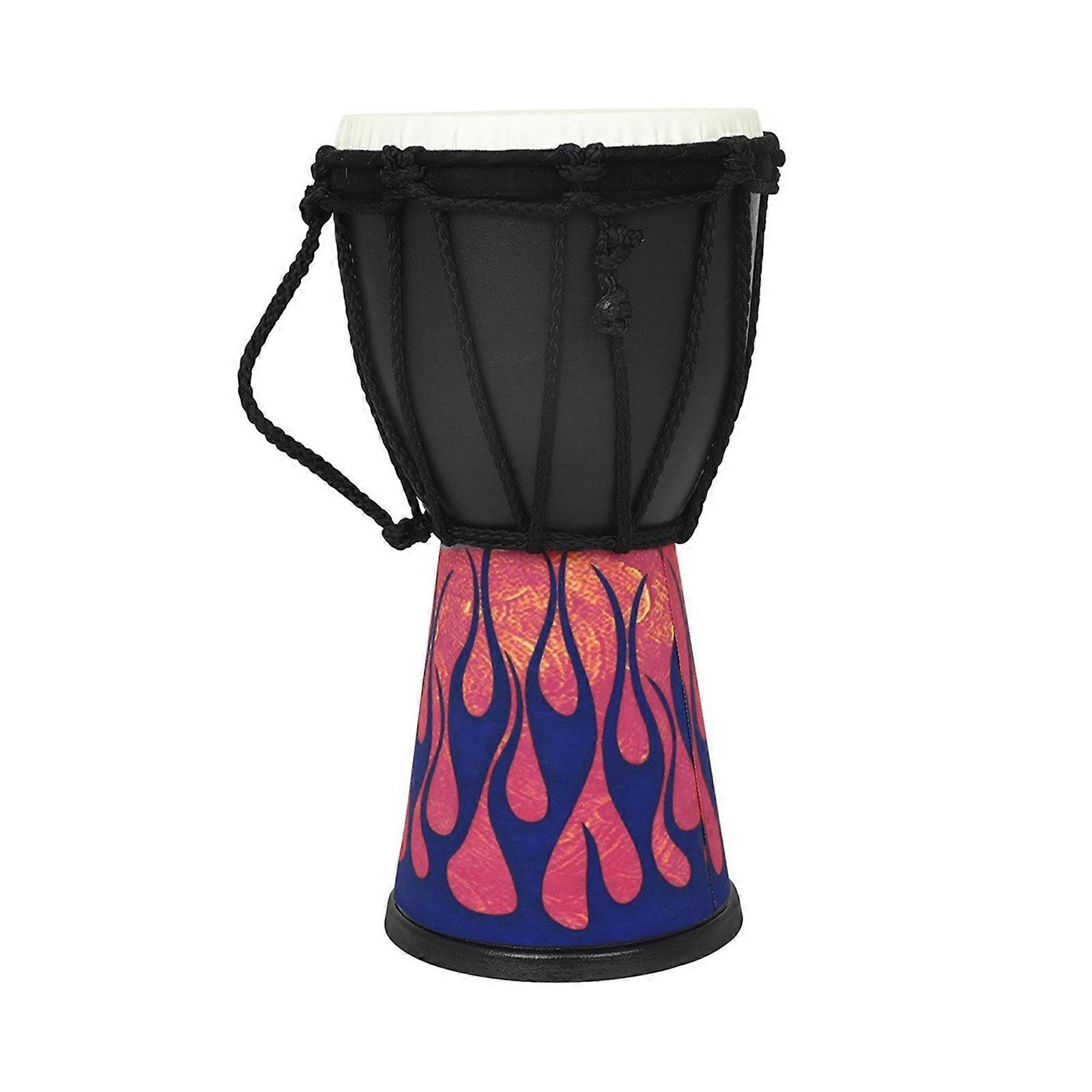 African Drum Unique Pattern Small Hand Drum Professional Percussions Instrument Rhythm Playing Toy for Kindergarten
