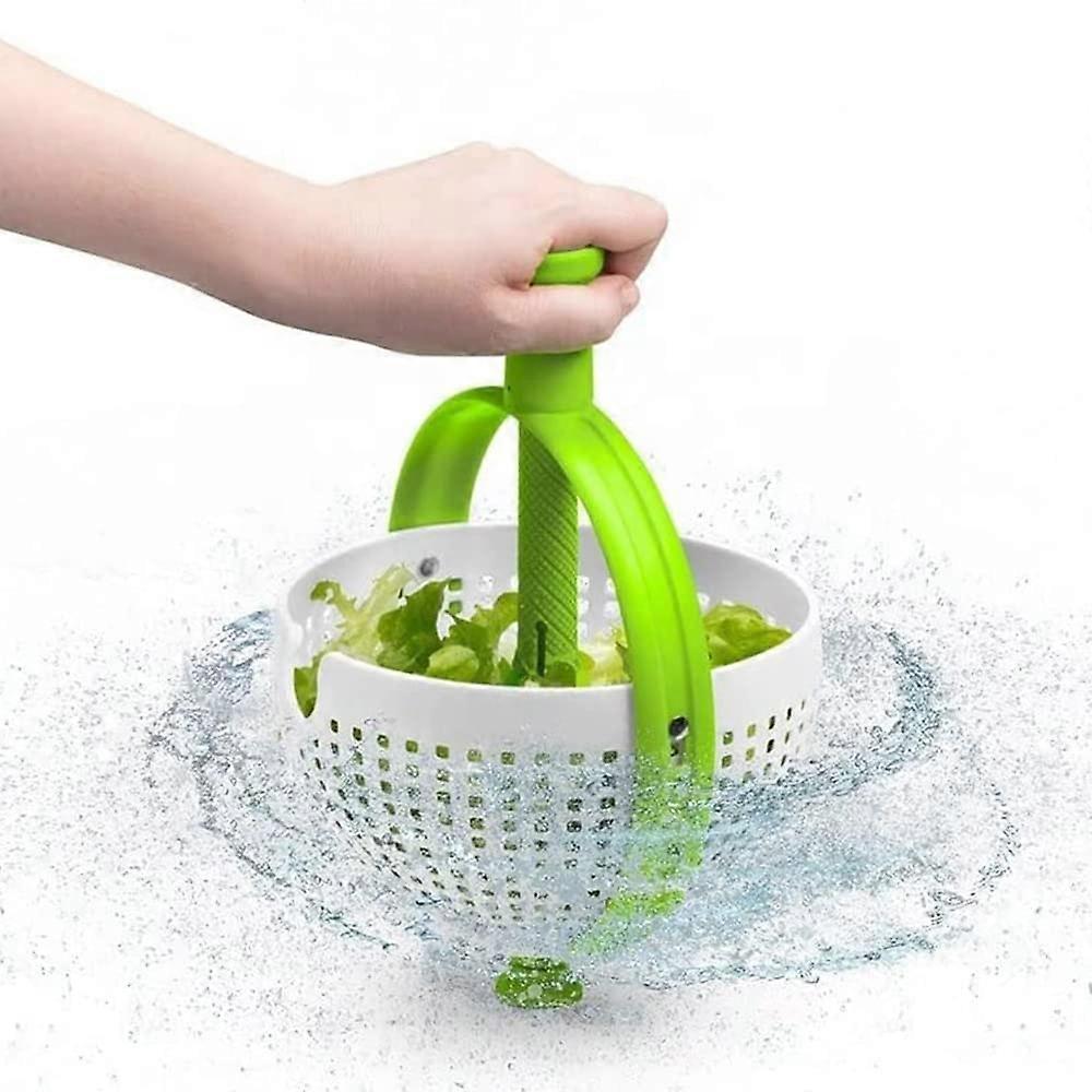 Collapsible Salad Spinner for Washing and Drying Greens Vegetables Compact Storage
