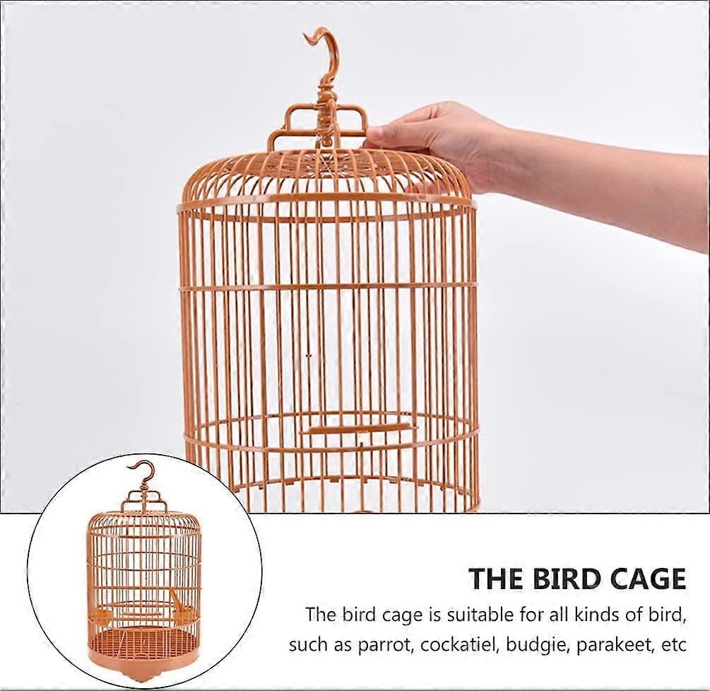 Compact Bird Cage Solutions For Macaws And Pets Reference: Budgie Bird Cage Plastic Hanging Parrot Cage Set With Removable