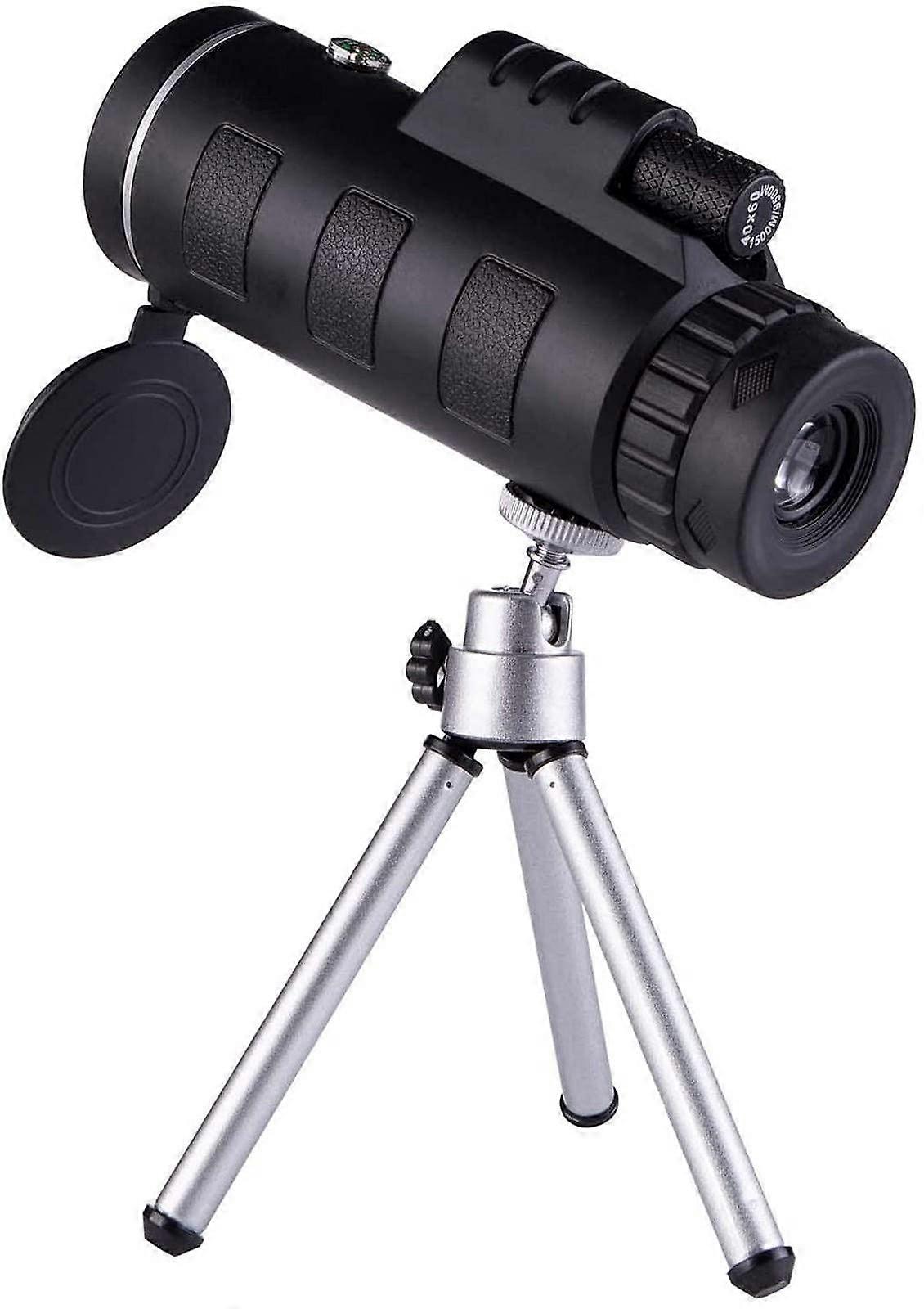 Monocular Portable 40x60 Zoom Telescope With Smartphone Holder And Tripod BAK4 Prism Waterproof Scope