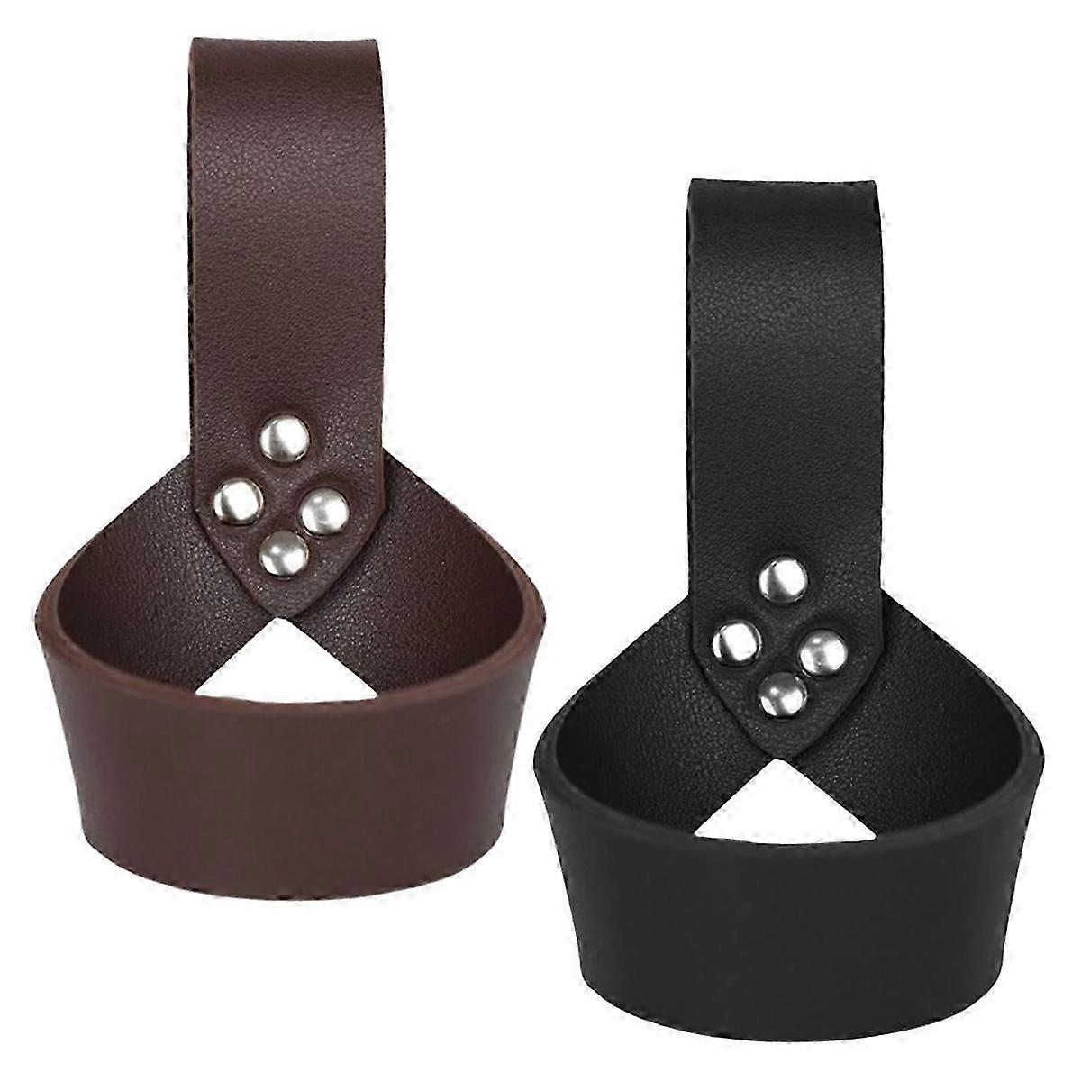 Pack of 2 Belt Stand, Broadsword Belt, Sword Belt Stand, Adjustable Leather Sword Sheath, Retro Sword Buckle Belt Stand