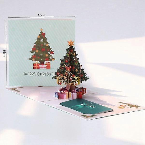 3d Christmas card, pop up Christmas card with envelope B