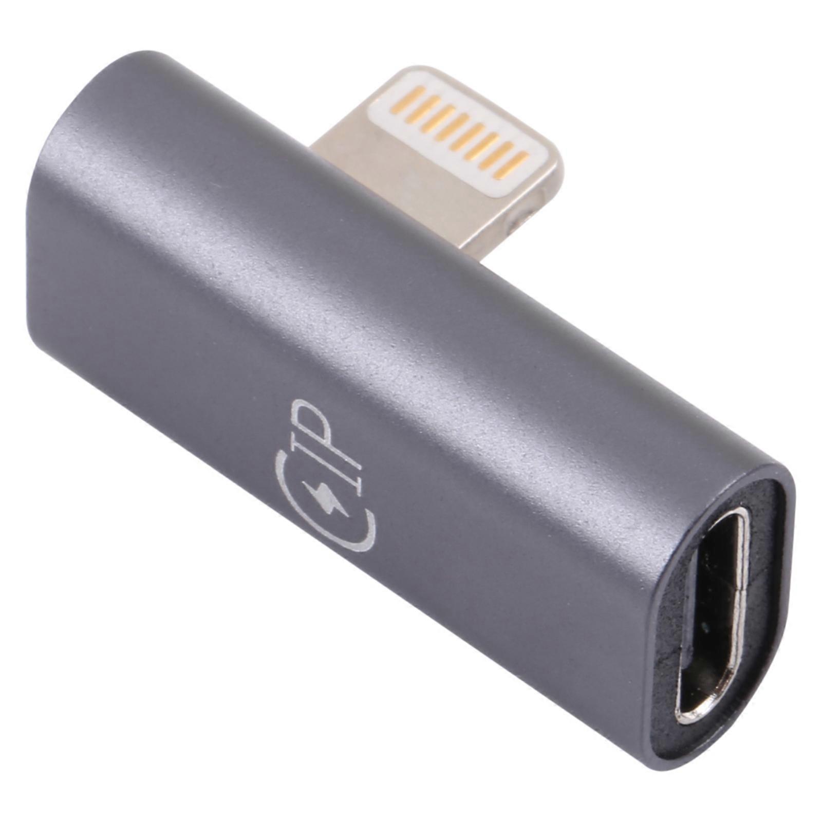 8-poliger Stecker auf USB-C/Typ-C-Buchse Winkeladapter