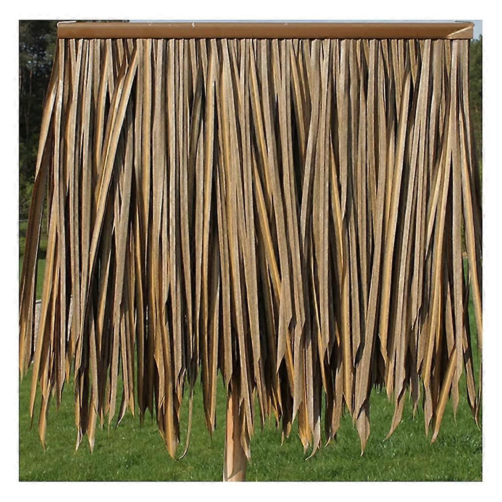 Simulation Thatch Tile Palm Thatch Roll Artificial Thatch Tile Plastic Pe Straw Roof Decorative Fireproof