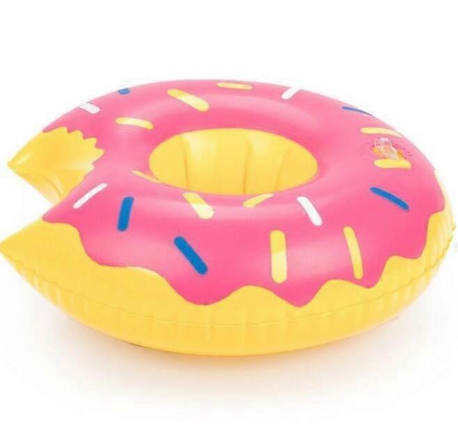Buoy, pool bra Inflatable Cup Holder Donut (Pink)