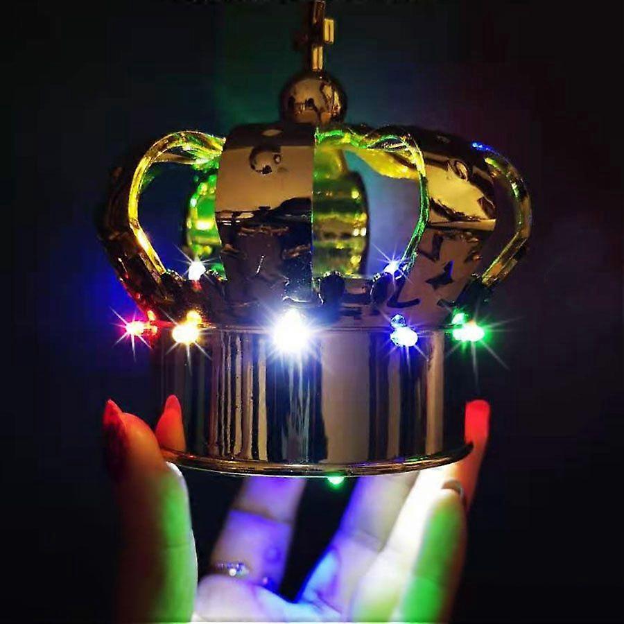 Rechargeabe LED Champagne Bouteille Topper Lumière COURONNE Bouteille Bouchon Service ÉLECTRONIQUE Cierges magiques pour discothèque Bar Party Décor De Mariage
