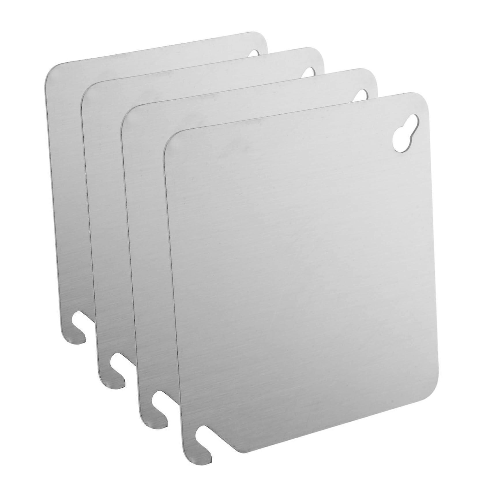 4pcs Box Square Blank Electrical Box Cover Plates Electric Outlet Covers for Junction Boxes Metal Panel Replacement for Various Applications