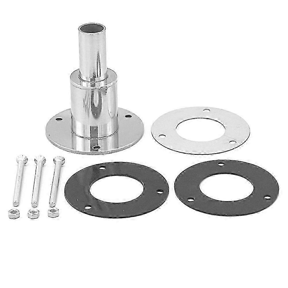 Rustfritt stål gjennom skrog eksos montering rør rør socket hardware del varmeapparat for bil båt lastebil rett 22mm