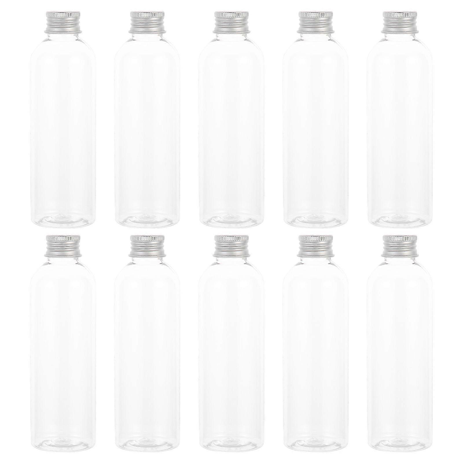 10Pcs Household Juice Bottles Multi-function Plastic Bottles Convenient Empty Bottles