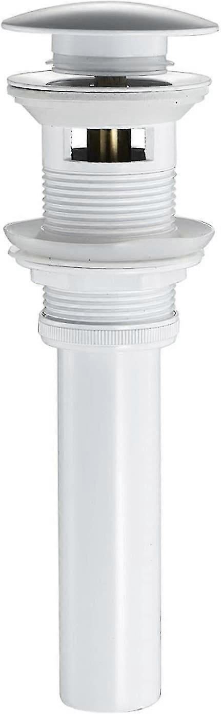 White Pop-up Sink Waste With Overflow Clic-clac Sink Waste,brass