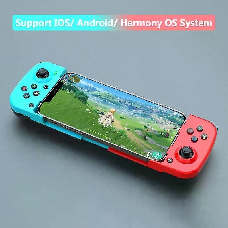 Manette de jeu mobile compatible pour iPhone / Android / PC avec support extensible compatible avec la manette de jeu sans fil mobile Hongmeng compatible avec le joystick