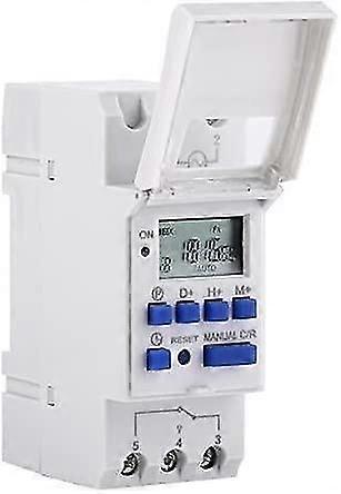 Programmable Digital Timer, Weekly Digital Time Switch with Programming, DIN Rail Programmable Digit