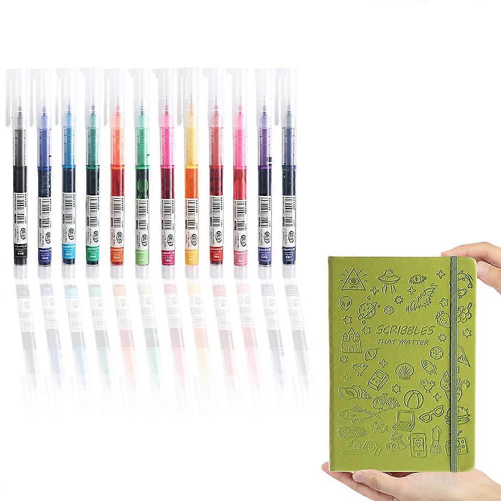 12 color quick-drying pen