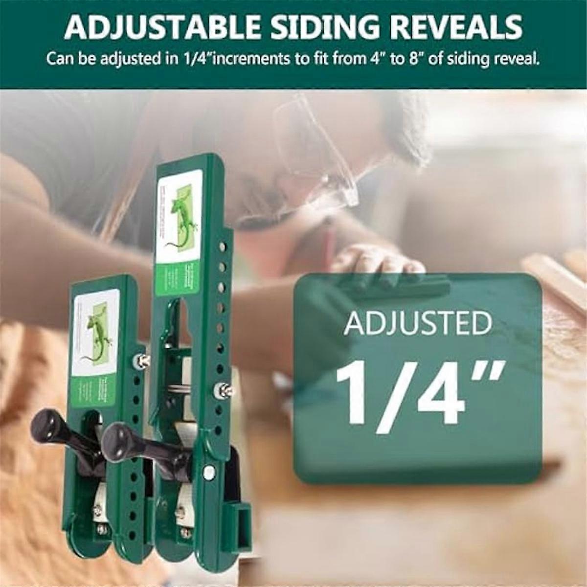 Fiber Cement Siding Installation Tools - 3/8 Inch Compatible Lap Gauge with Adjustable Reveals, 2 Pa