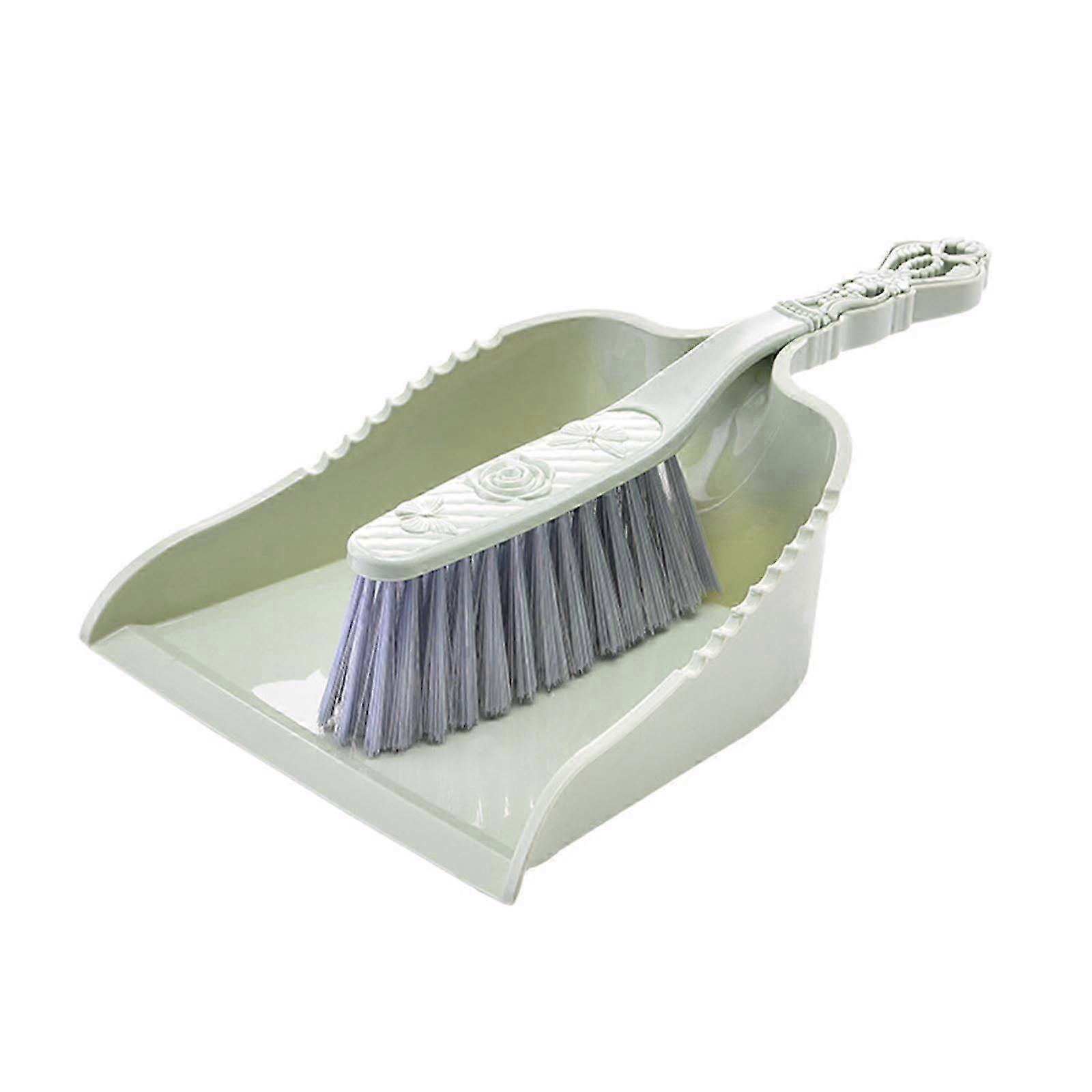 Handheld Dustpan & Brush Set - Comfortable Grip, for Tabletop & More
