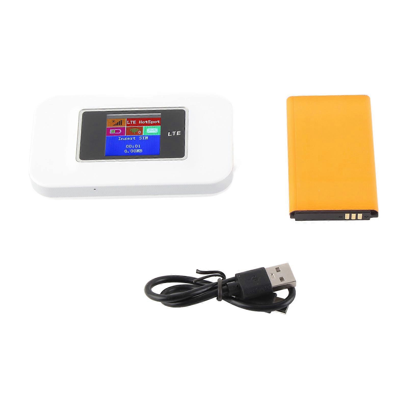 4G LTE MIFI Mobile WiFi Hotspot Color Display Sharing 10 Users Portable Router with SIM Card Slot for Europe Asia