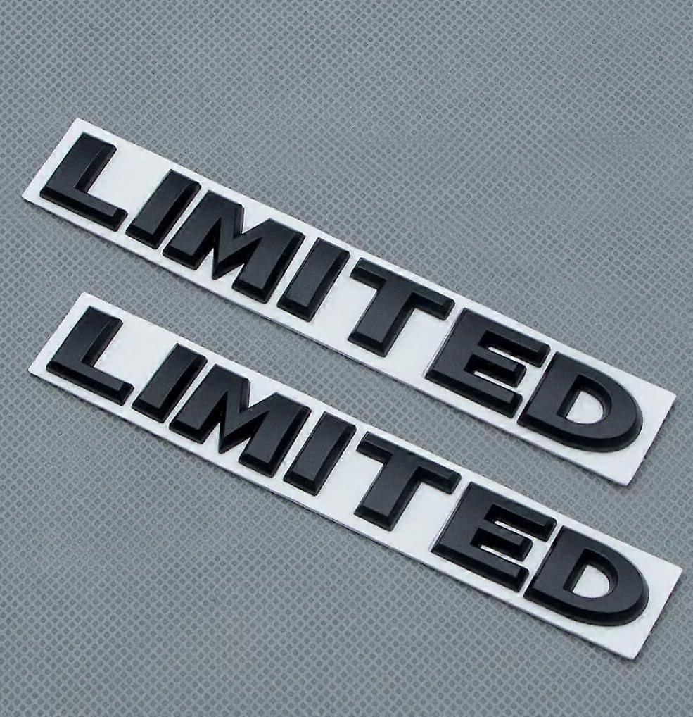 2025 Latest Model 2pcs Metal Limited Rear Tailgate Trunk Badge Sport Logo Emblem (Matte B