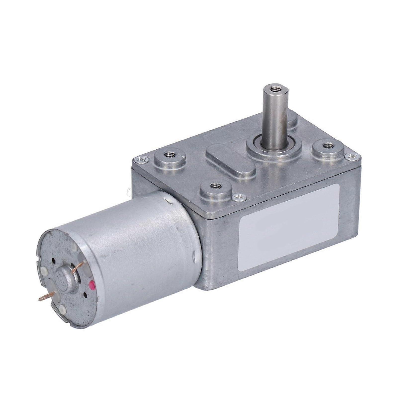60RPM Worm Gear DC Motor with High Torque Gear Reducer for Robotics, Automation, and DIY Projects