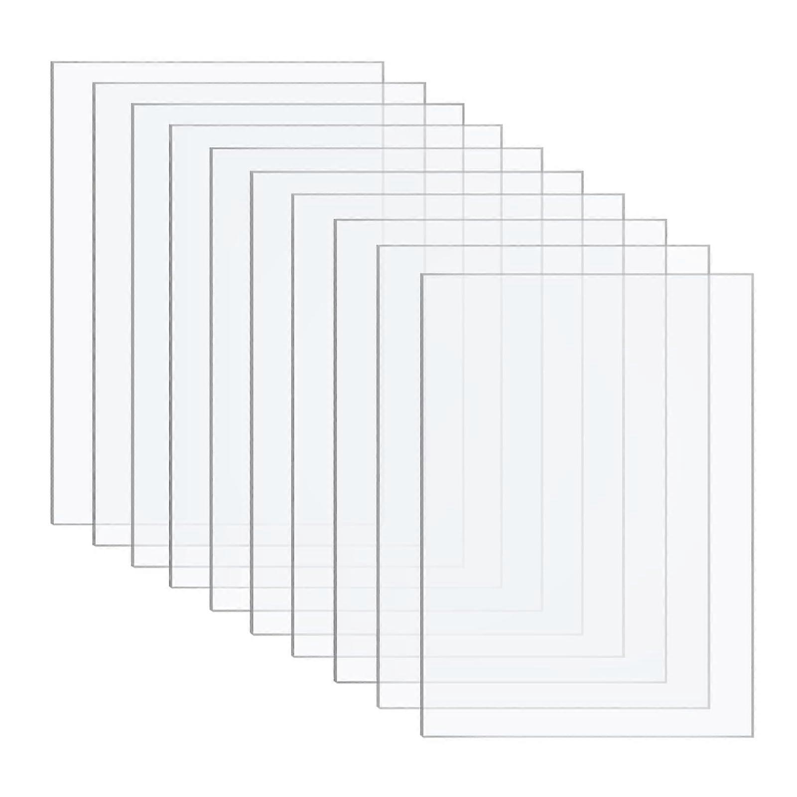 10 Pcs Acrylic Sheets 150×150×1Mm150×300×1Mm, Transparent Plastic Board Suitable for Sign, Craft, Display Projects,150×300mm