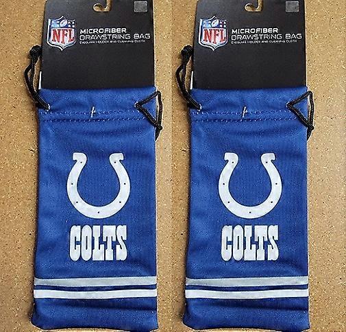 Indianapolis Colts NFL Microfiber Glasses Bag 2 Pack