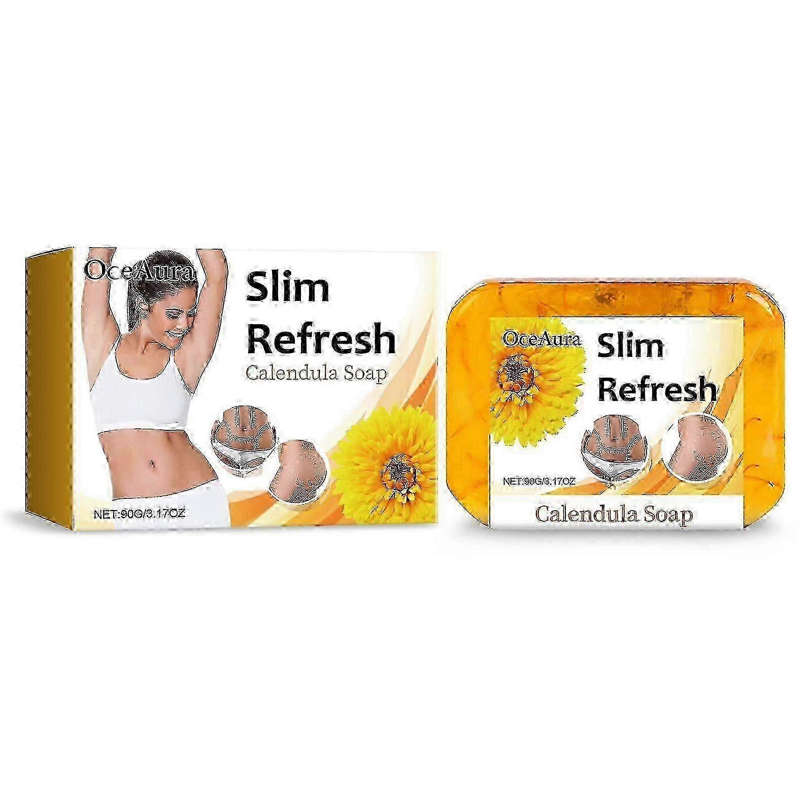 Refreshing Calendula Soap, Refreshing, Light And Gentle Cleansing Skin Shaping Cleansing Soap