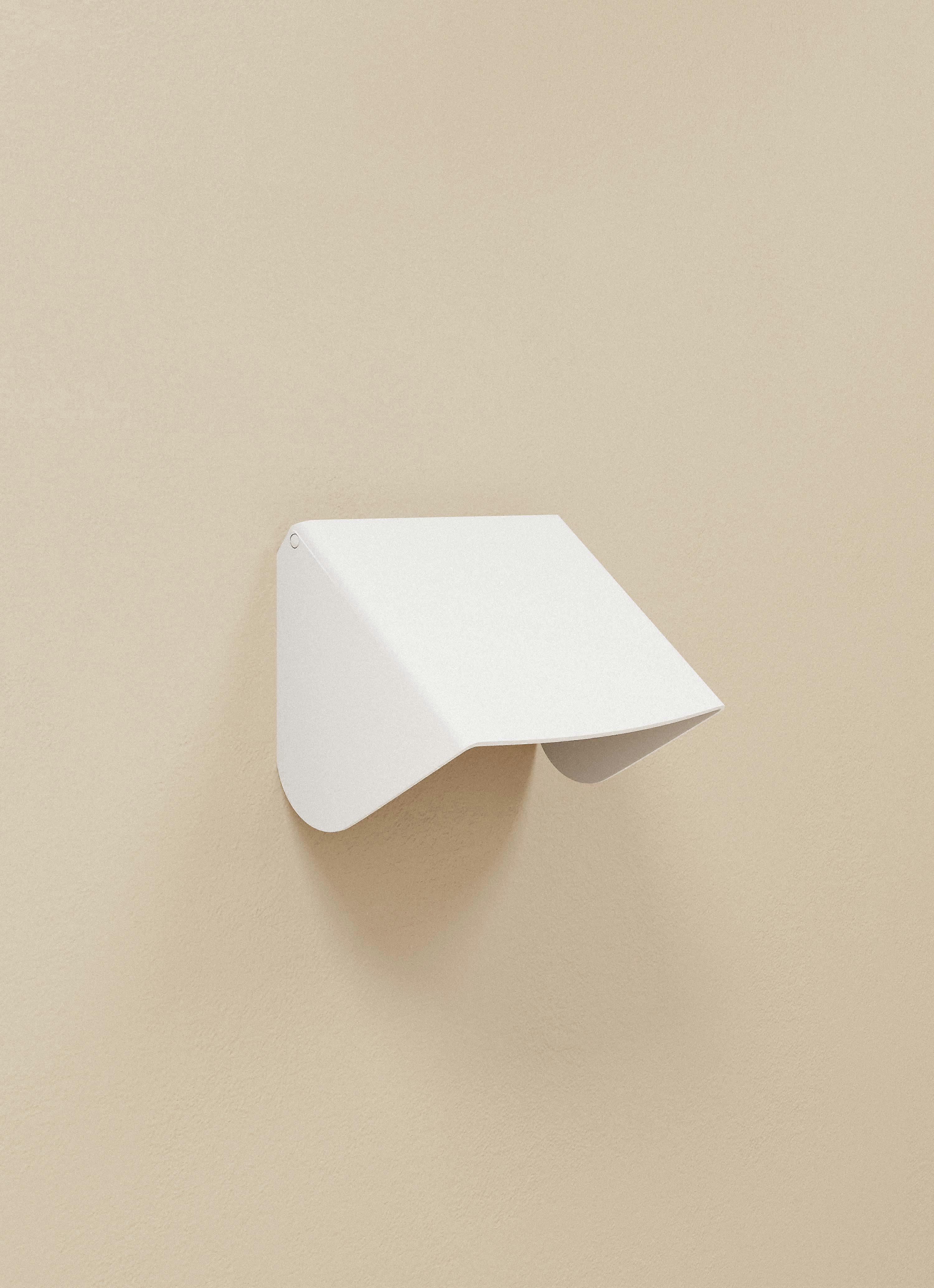 COSMIC paper holder with cover BWC matte white wall mounted Installation