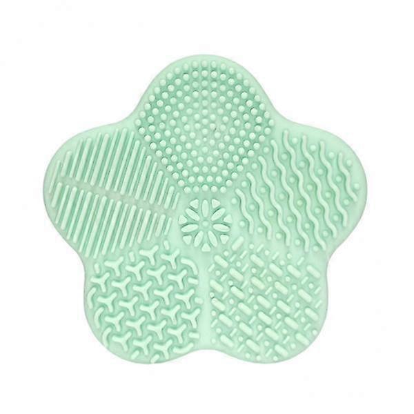 2xCosmetic Brush Cleaning Pad with Color Removal Sponge Accessories Green
