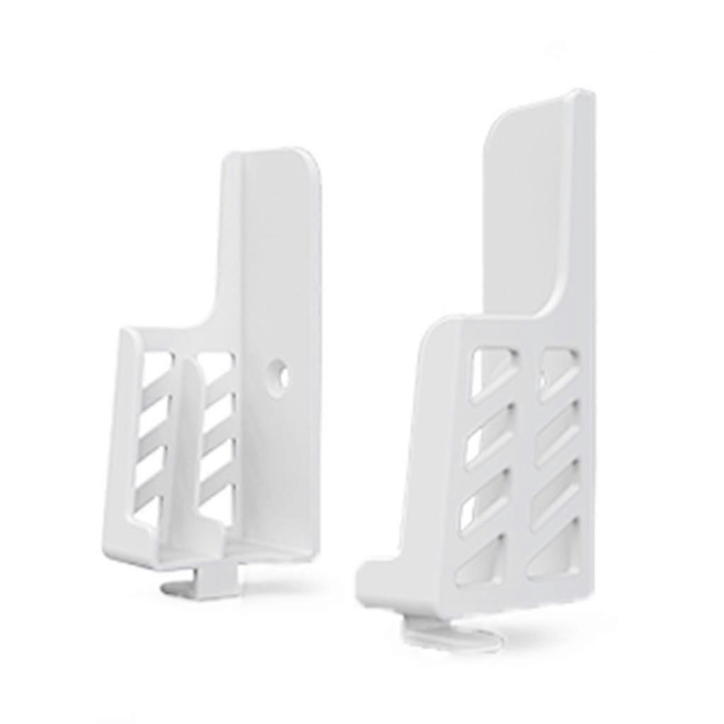 Tablet Wall Mount Stand Phone Holder for / Adjustable Viewing Angle Double-groove Suitable for e-reader  White