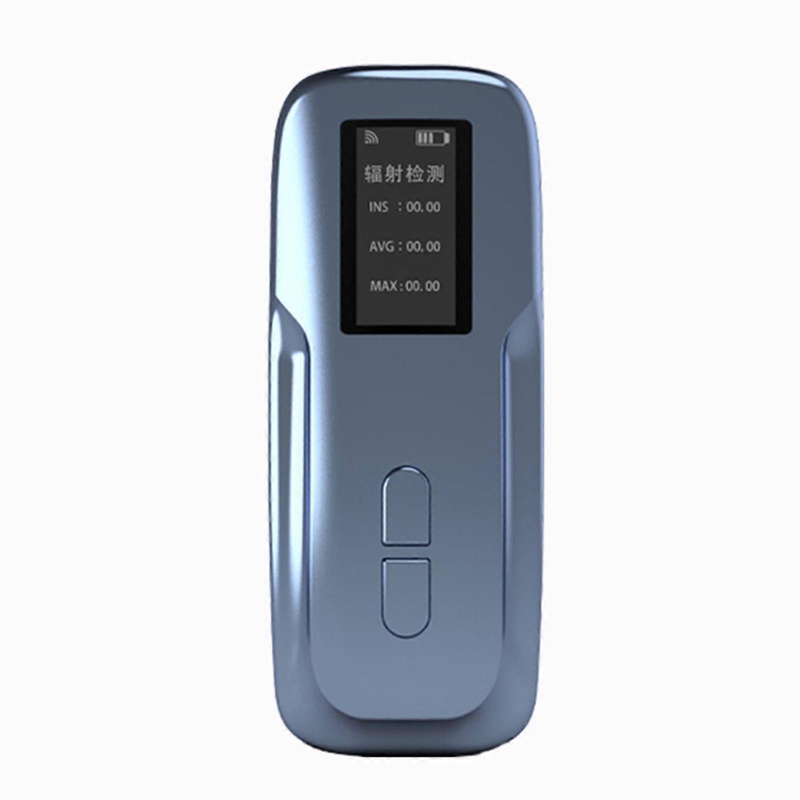 Multifunctional Radiation Detectors Portable & Precise Radiation Detection Device Simple Operation for Public & Indoor Blue