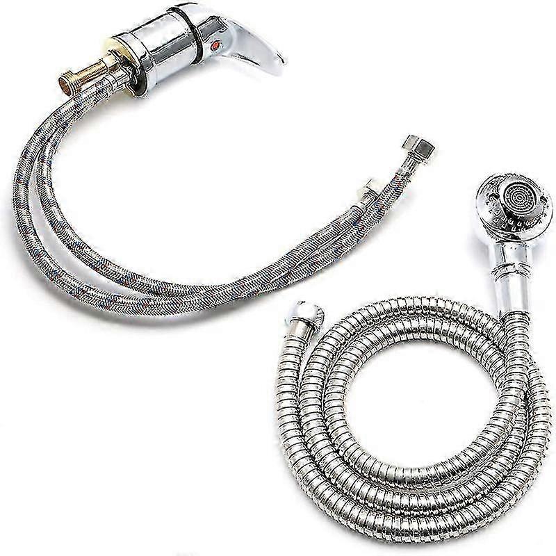Mixer Taps Sprayer Set Hairdressing Salon Basin Handheld Shower Head Sink Tap Set(1set)