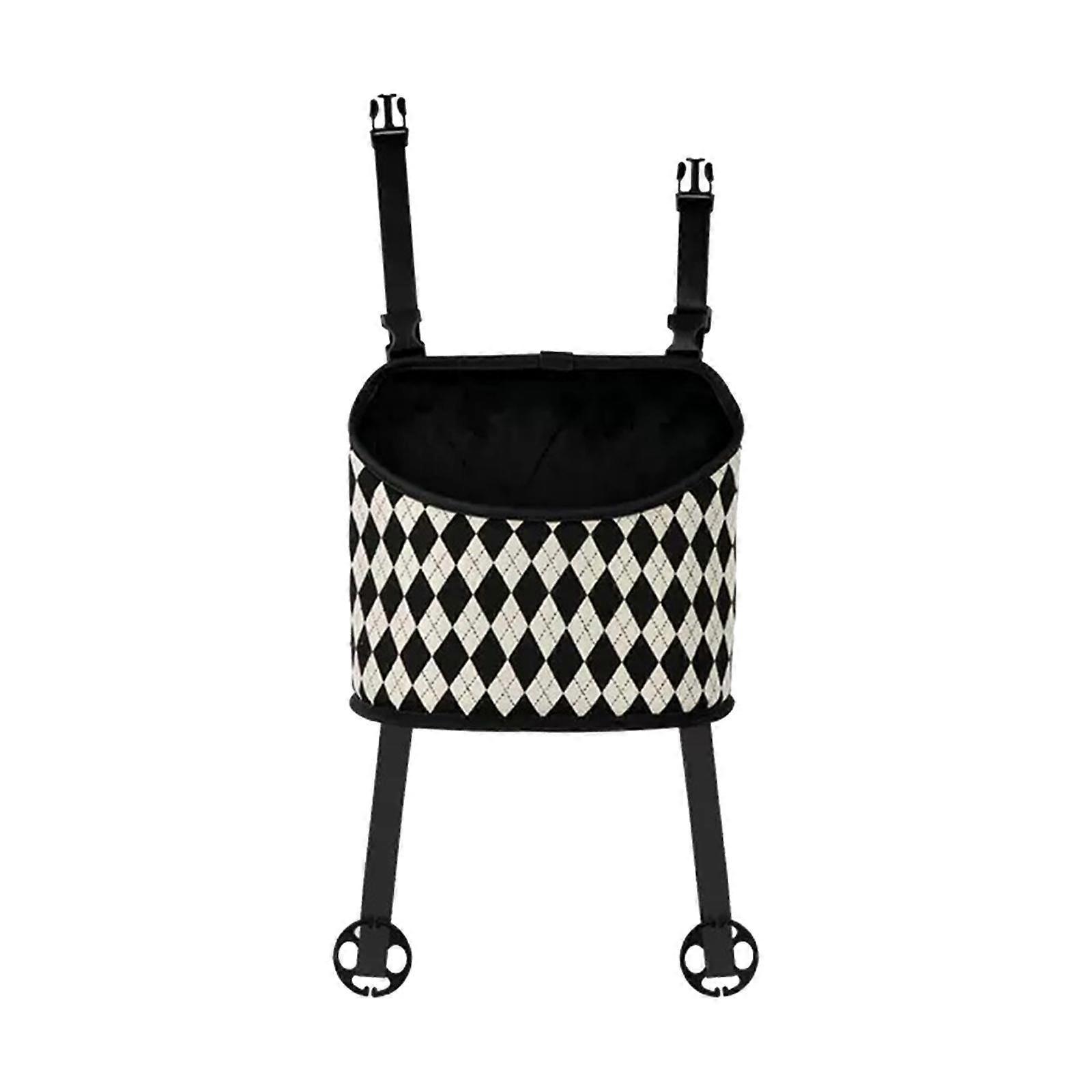 Car Storage Bag Between Front Seats Handbag Holder for Document Snacks