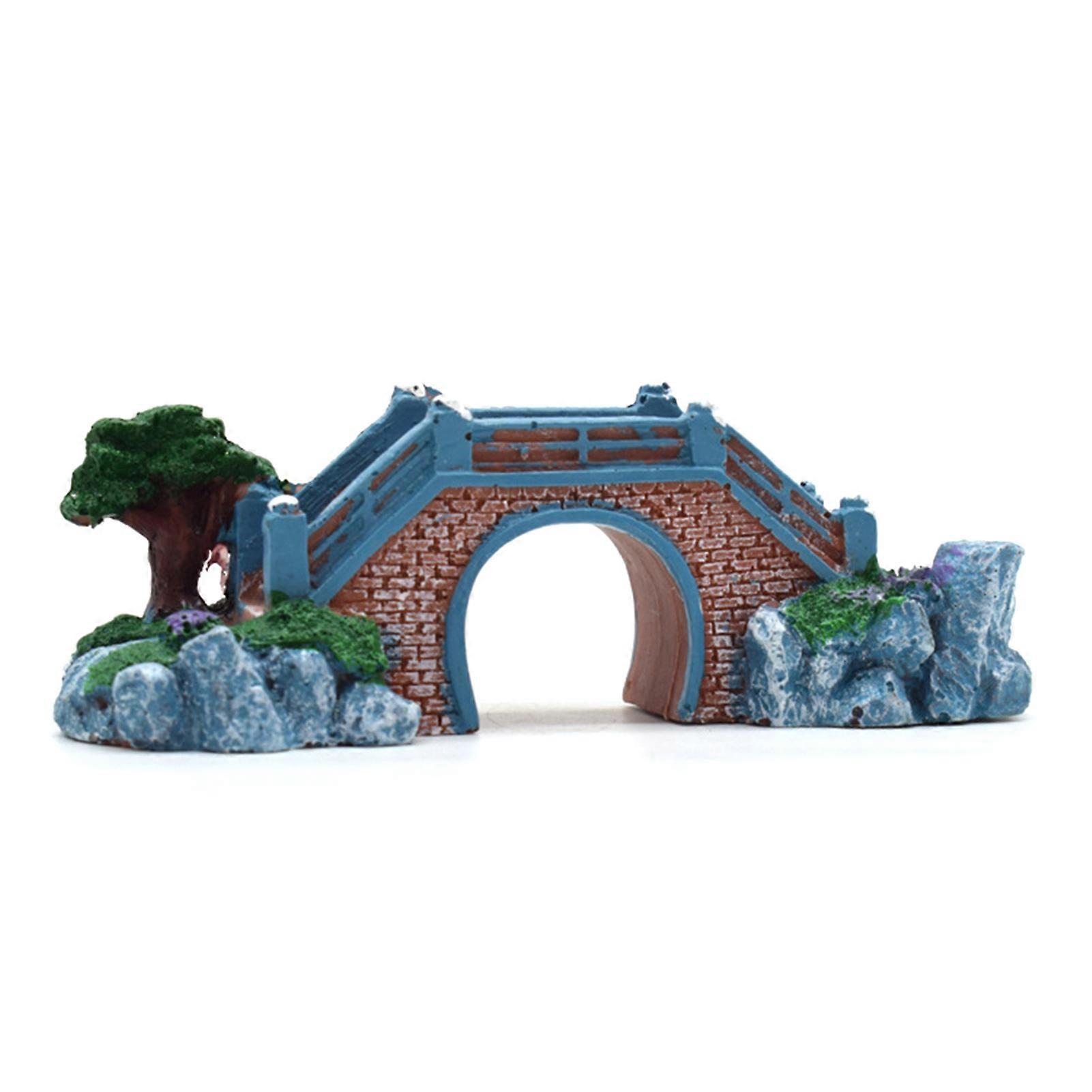 Aquarium Artificial Scenic Bridge Decor Artificial Modeling Durable Resin