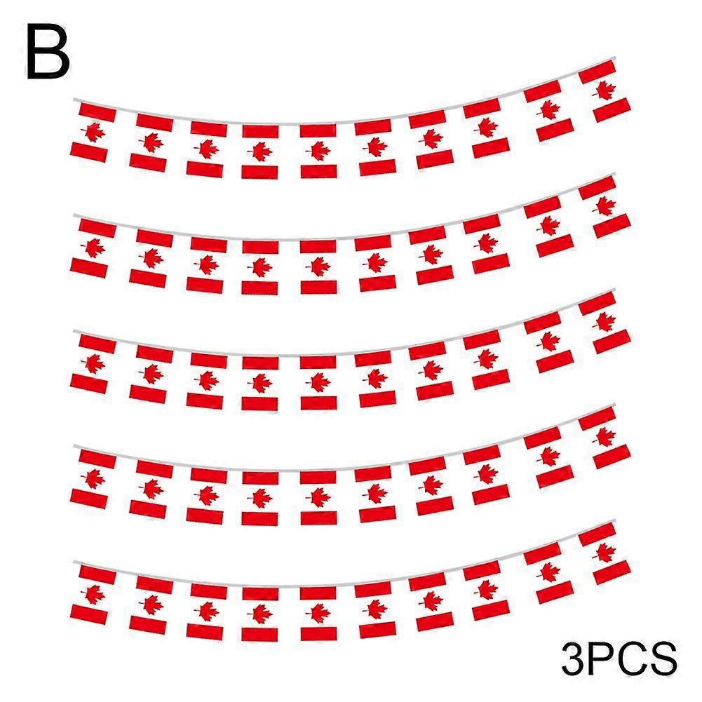 3pcs(B)$Canada Day Flag Ornaments