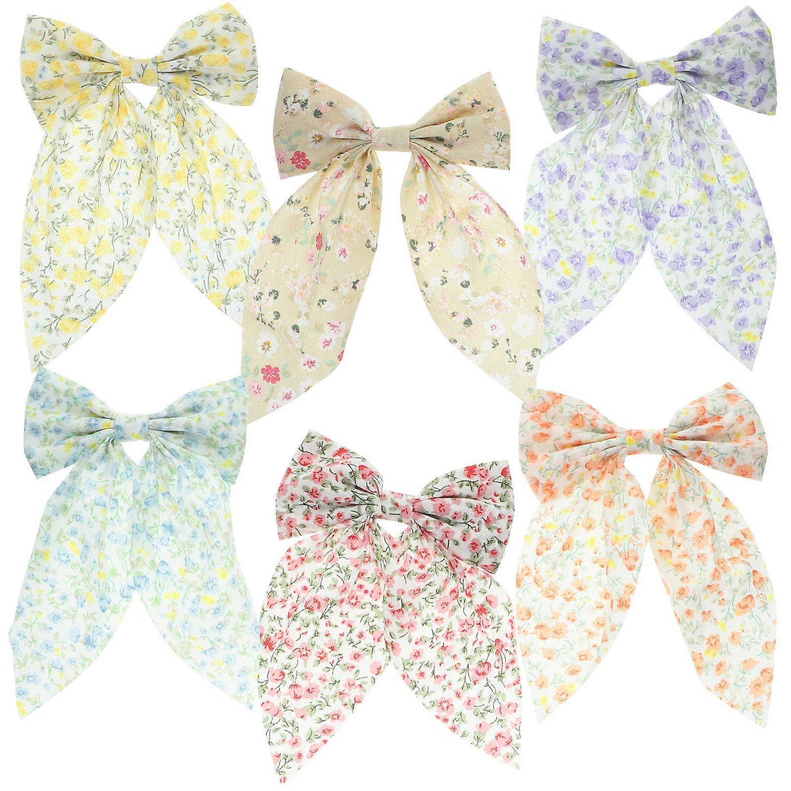 It looks like your message might be cut off, but craft a full product description or title for **"6pcs Large Hair Bow Clips"** based on what you've