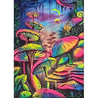 Cogumelo luminoso Jigsaw Puzzle 300/500/1000 Peças de madeira Jigsaw Puzzle Jogo Relaxamento