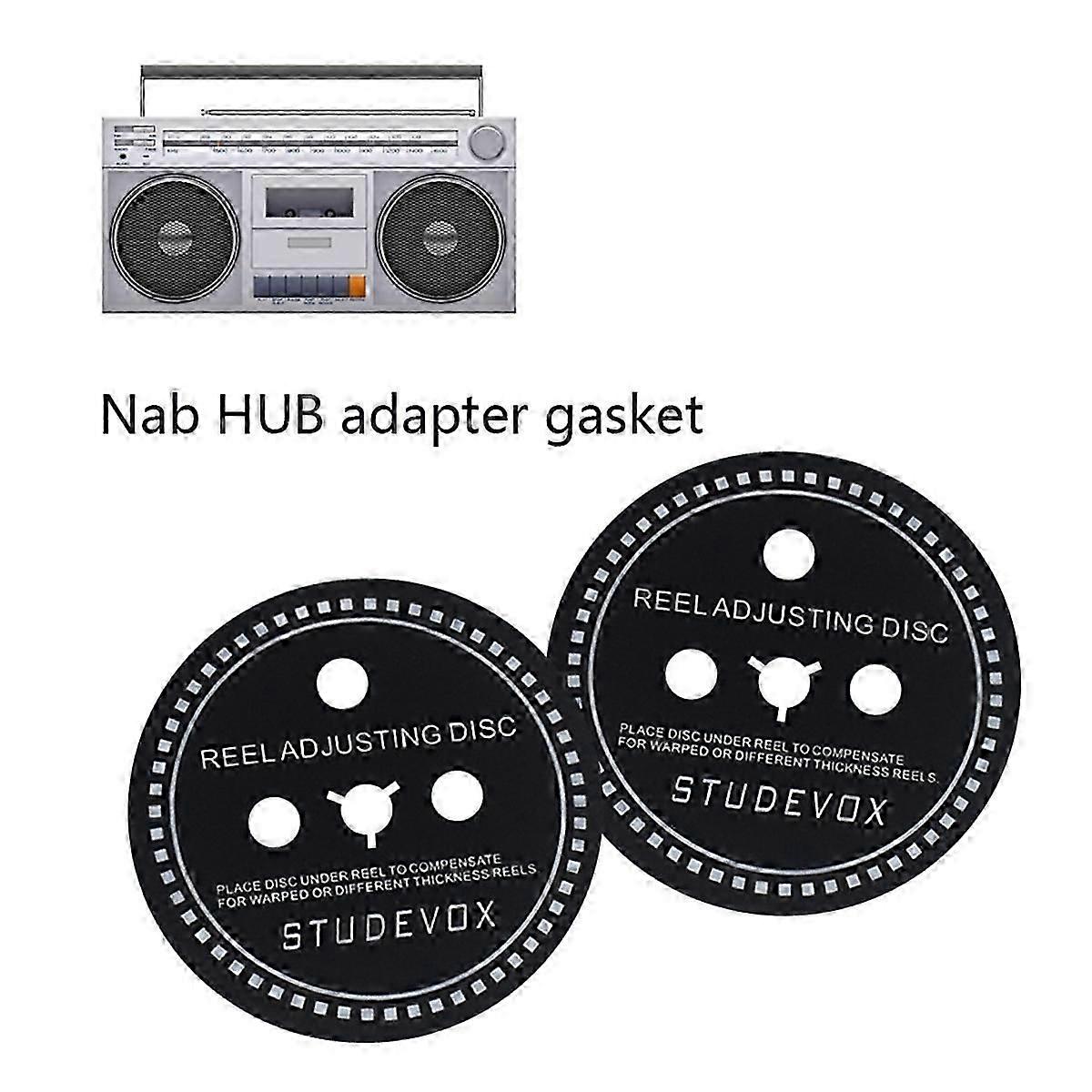 2PCS Hub Adapter Spacer 0.8mm for Reel to Reel Tape Recorders
