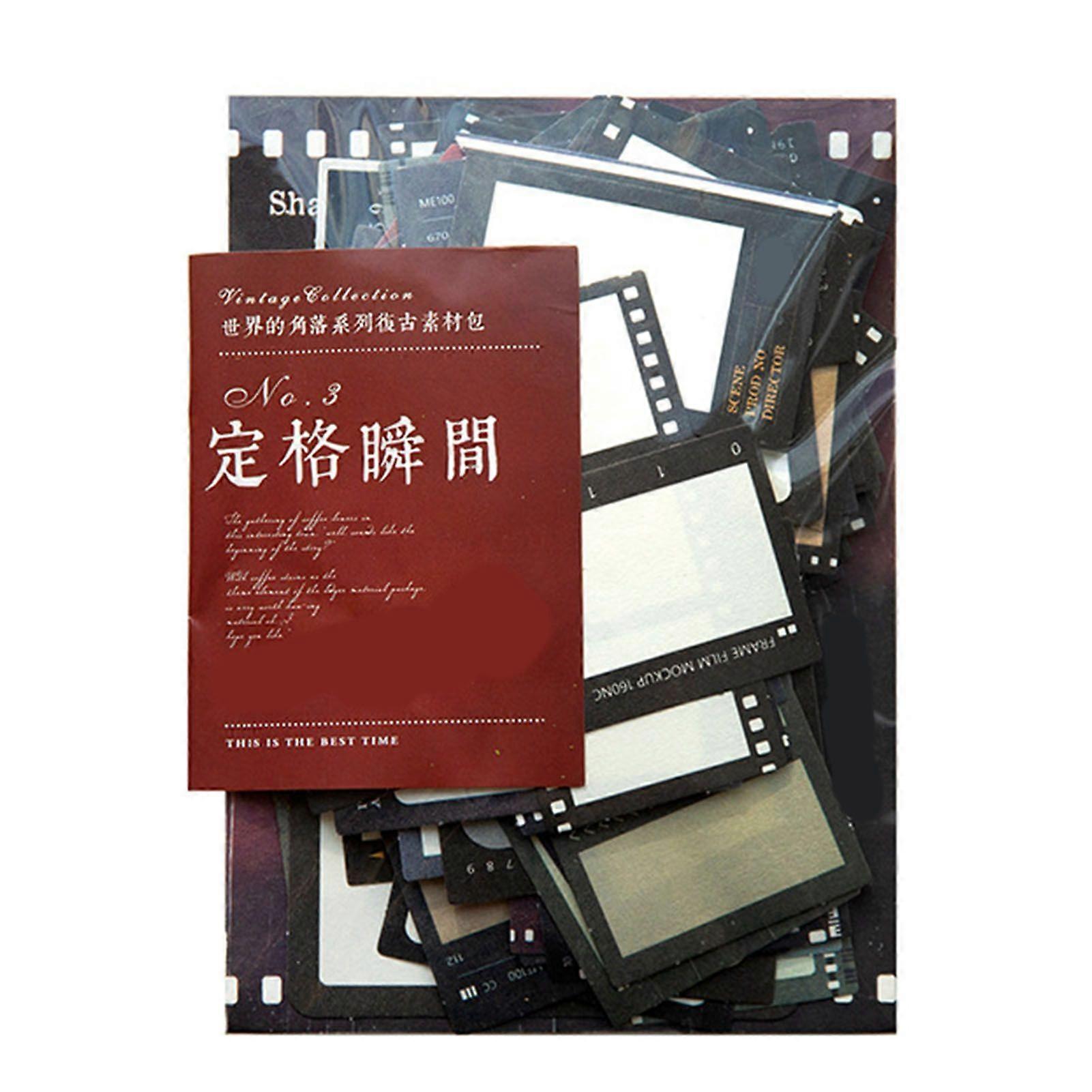 2025 أحدث طراز 100 قطعة كاميرا فيلم الديكور لسكرابوكينغ خمر